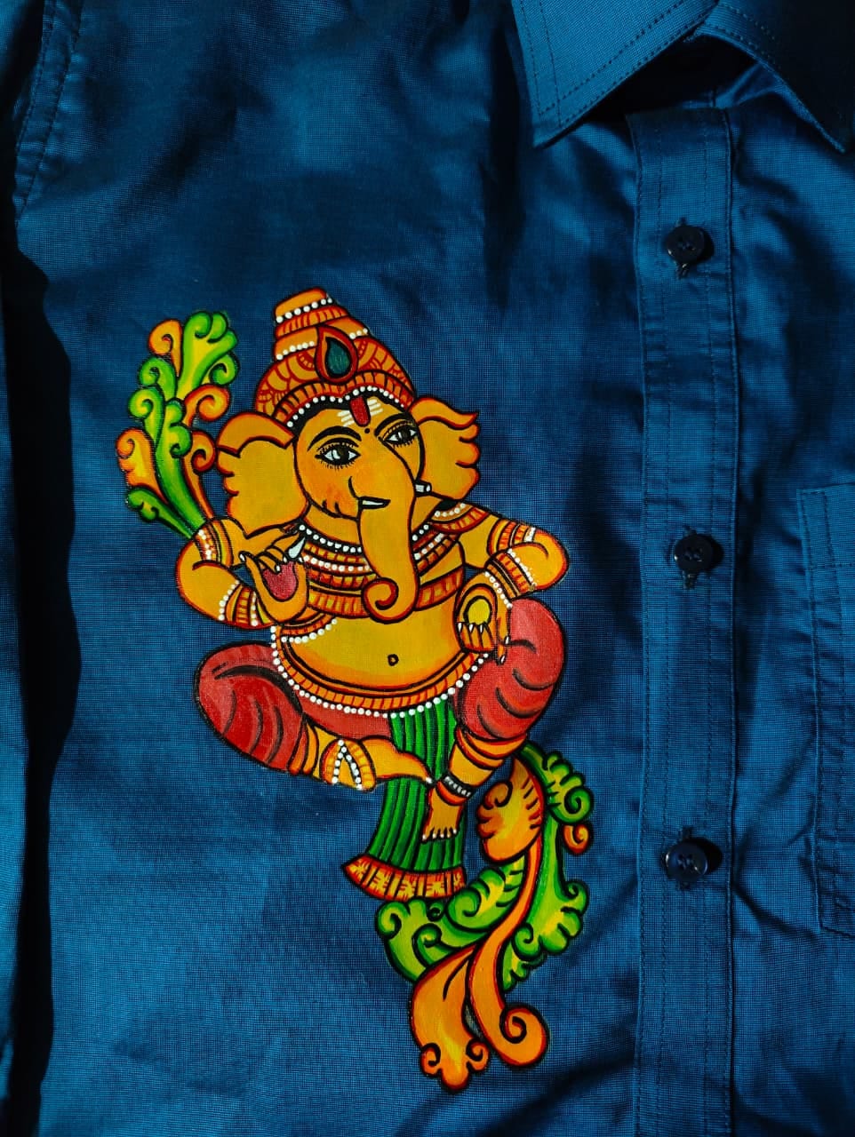 Ganesha Handpainted Shirt