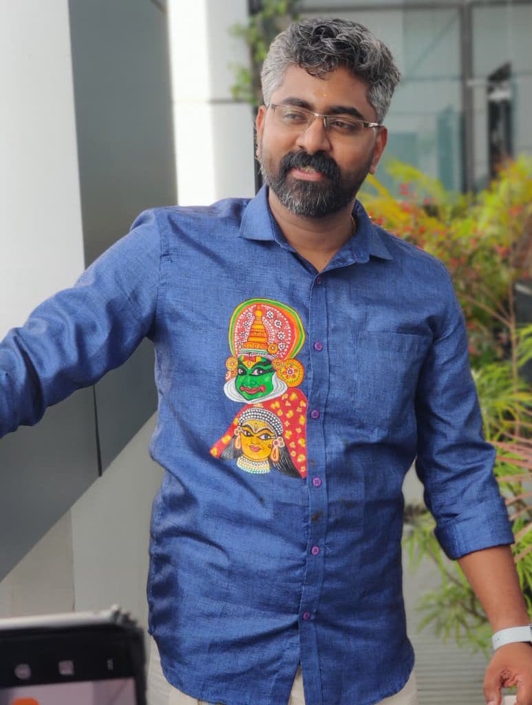 Kathakali Theme Handpainted Shirt