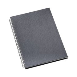 Caderno pequeno com pauta