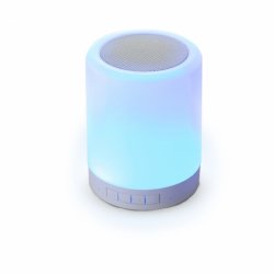 Caixa de som portátil com bluetooth e luminária