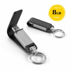 Pen Drive em couro sintético 8GB