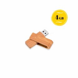 Pen drive ecológico de bambu 4gb