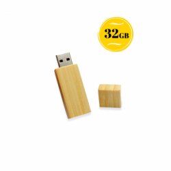 Pen drive ecológico de madeira 32gb