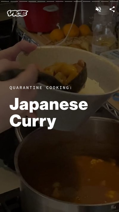 A chef pouring Japanese curry into a bowl