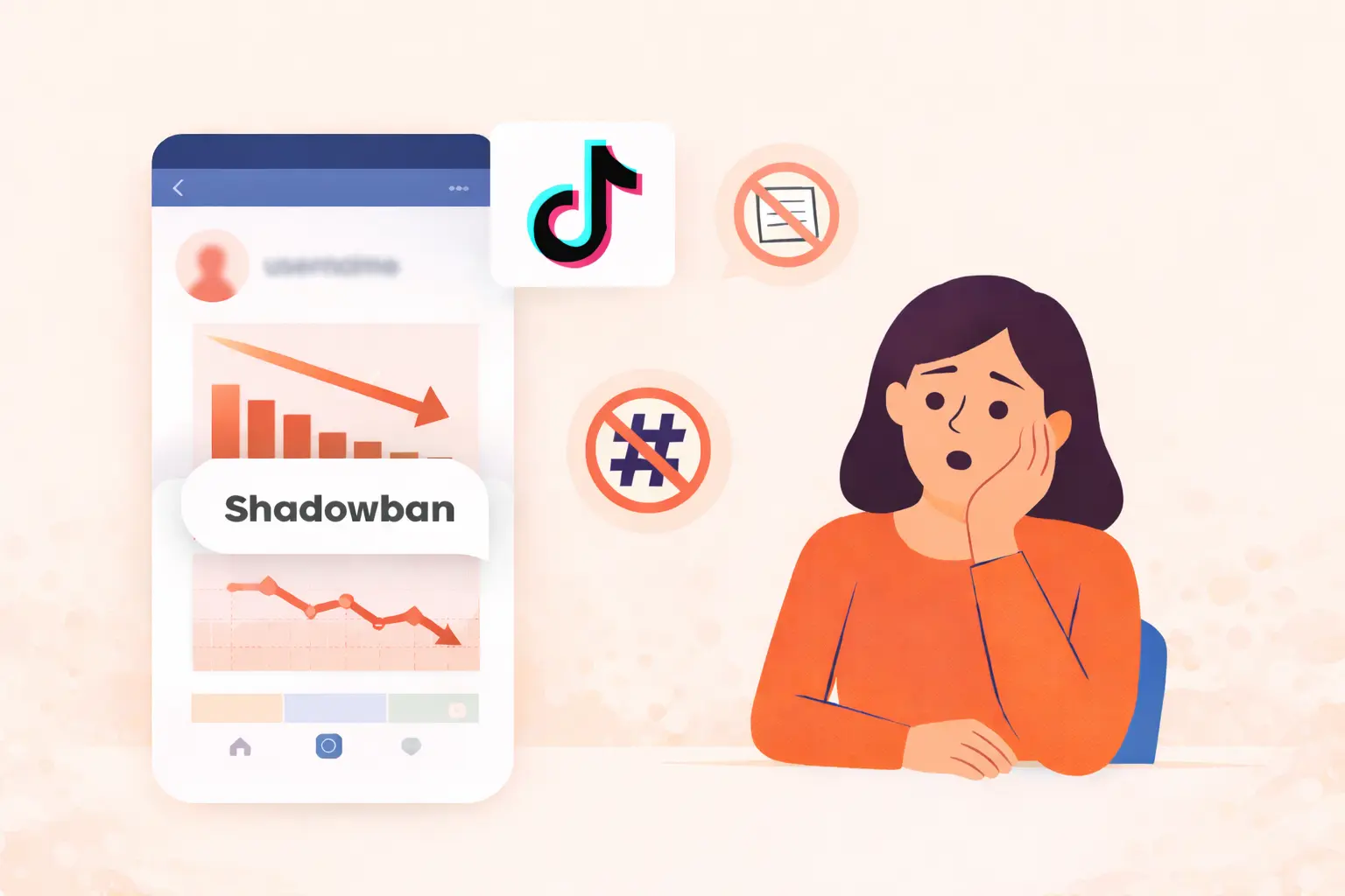 Impacto de um shadowban no alcance
