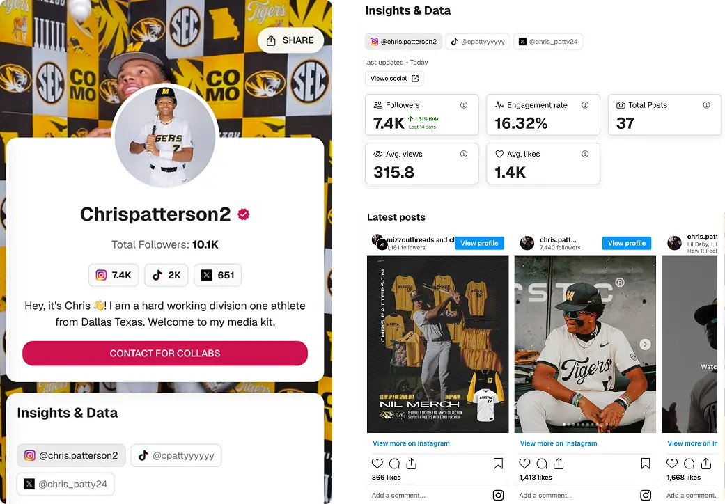 Chris Patterson Media Kit