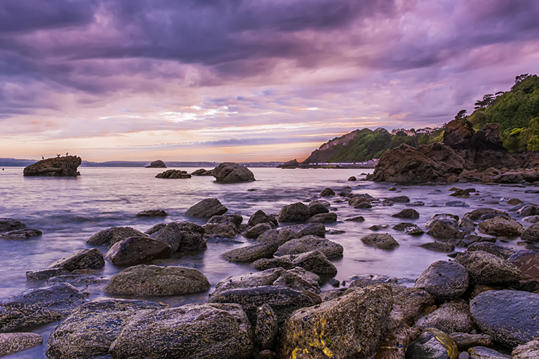 Meadfoot beach rocks, Torquay