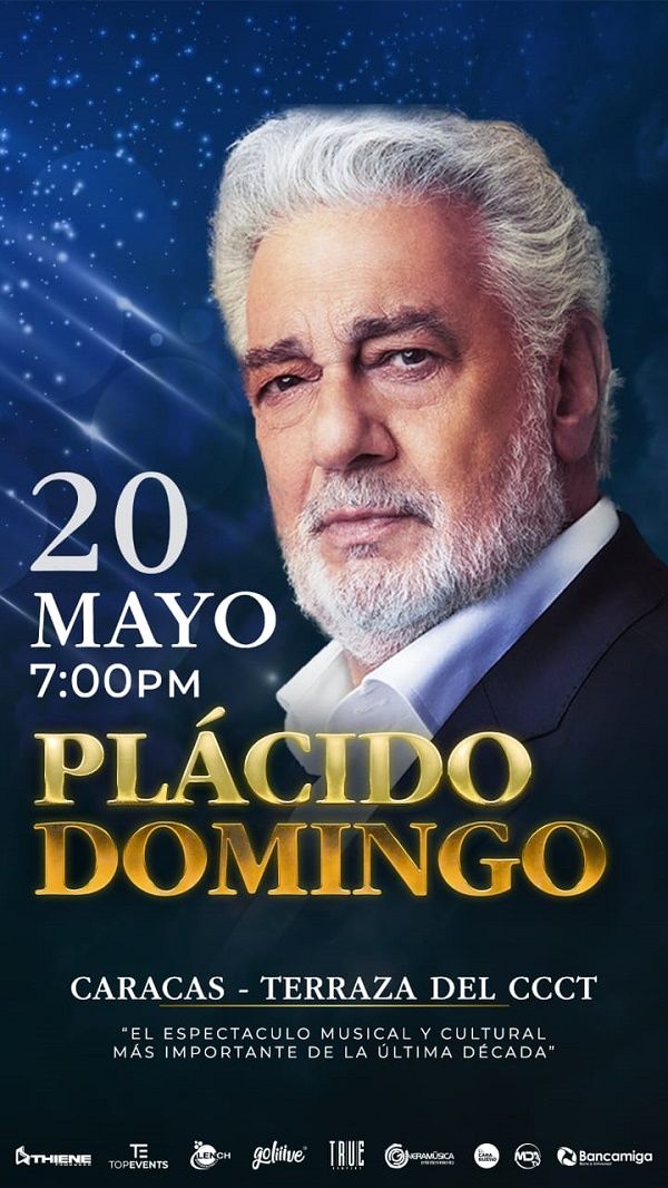 Plácido Domingo hará vibrar a Caracas - Cresta Metalica