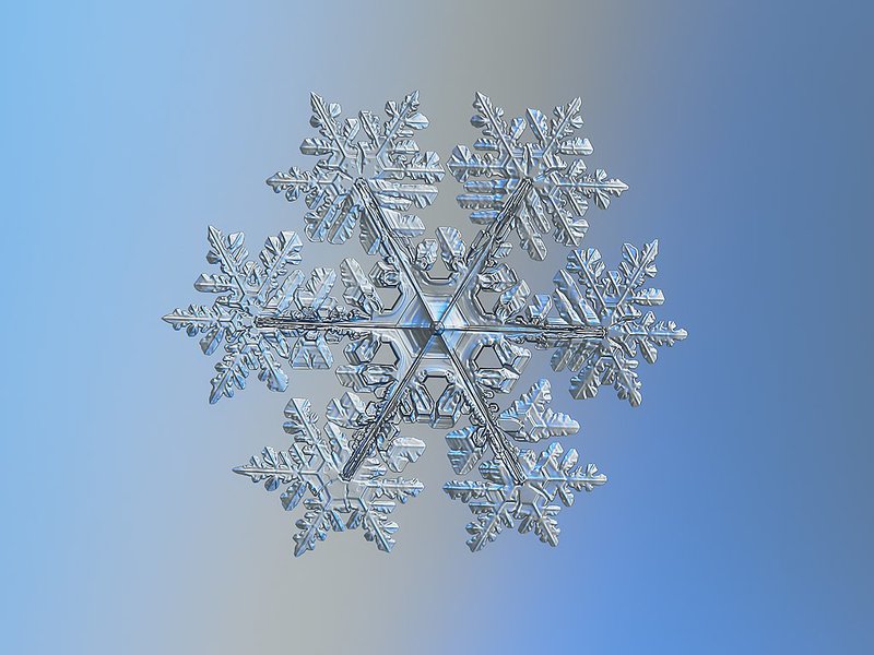 High definition picture of a snowflake