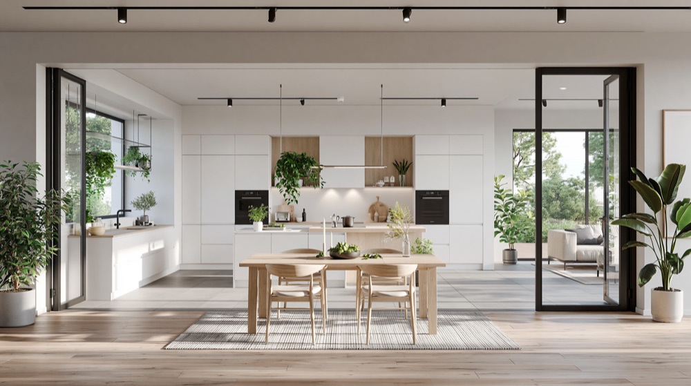 Staged Open Concept