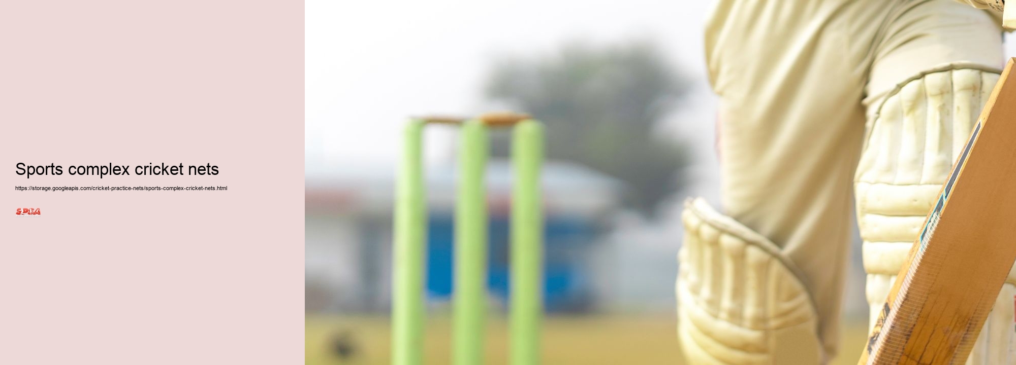 Sports complex cricket nets