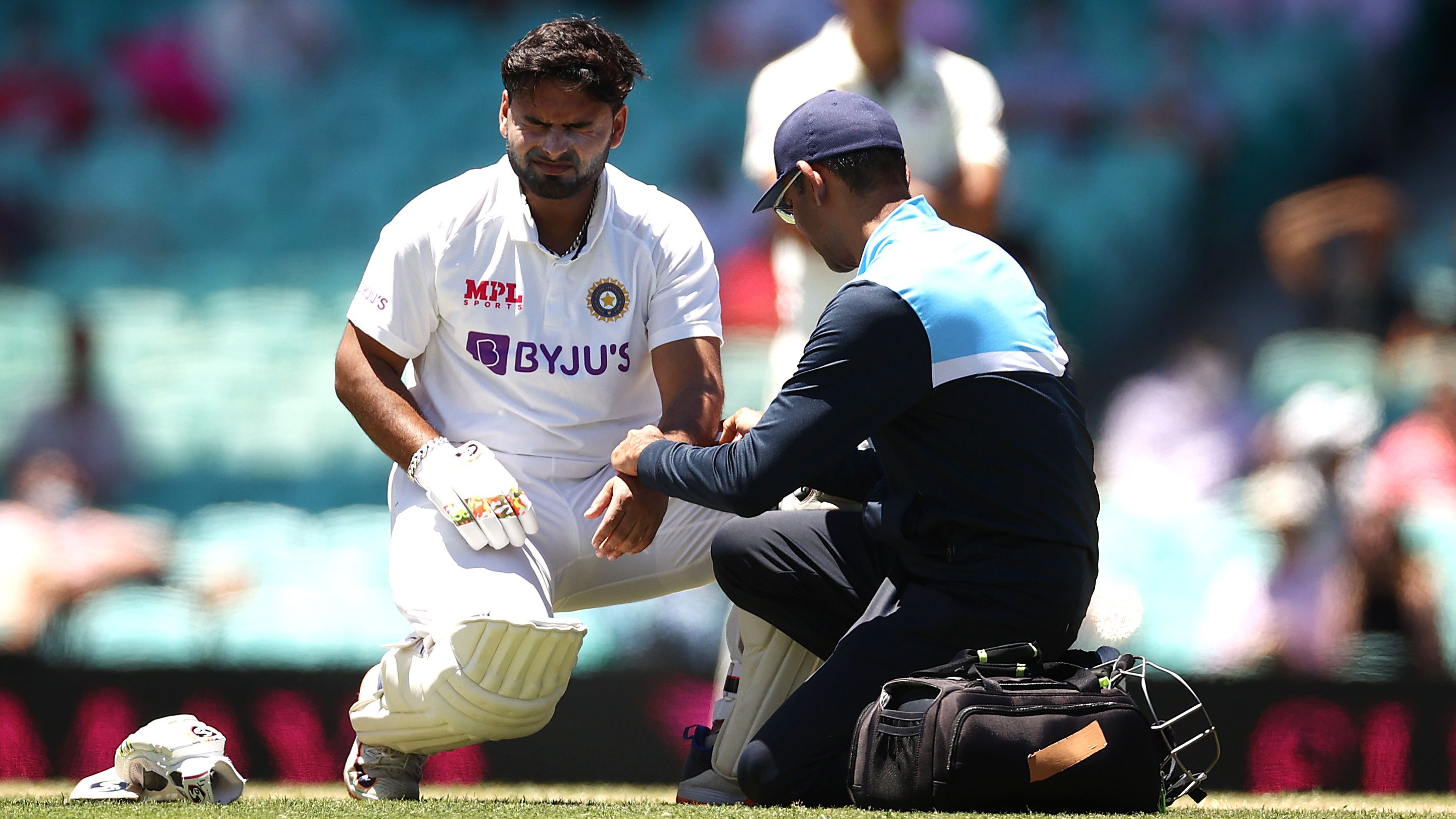 WATCH: Rishabh Pant gets hit on elbow