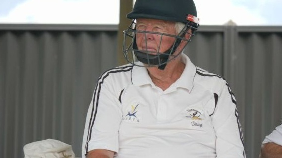 Doug Crowell continuing professional cricket at the age of 91