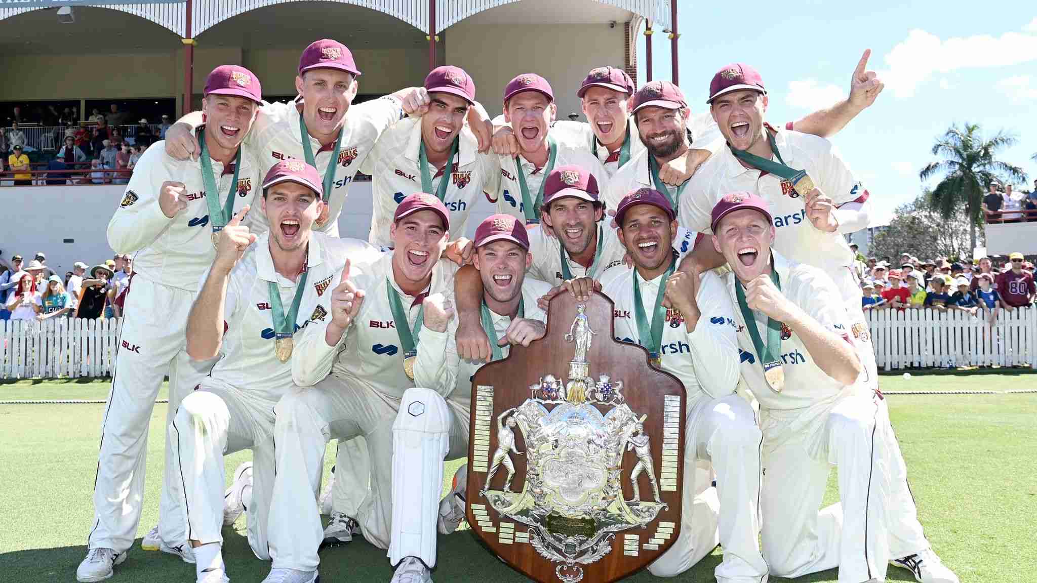 Queensland crowned Sheffield Shield champions after convincing win over New South Wales 