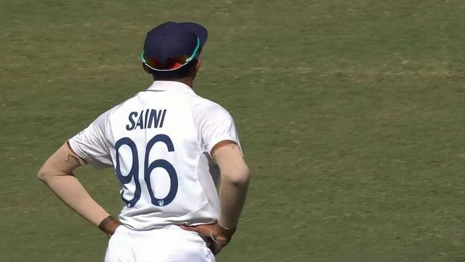 Navdeep Saini walks off the filed with groin injury concern; Rohit Sharma bowls seam up