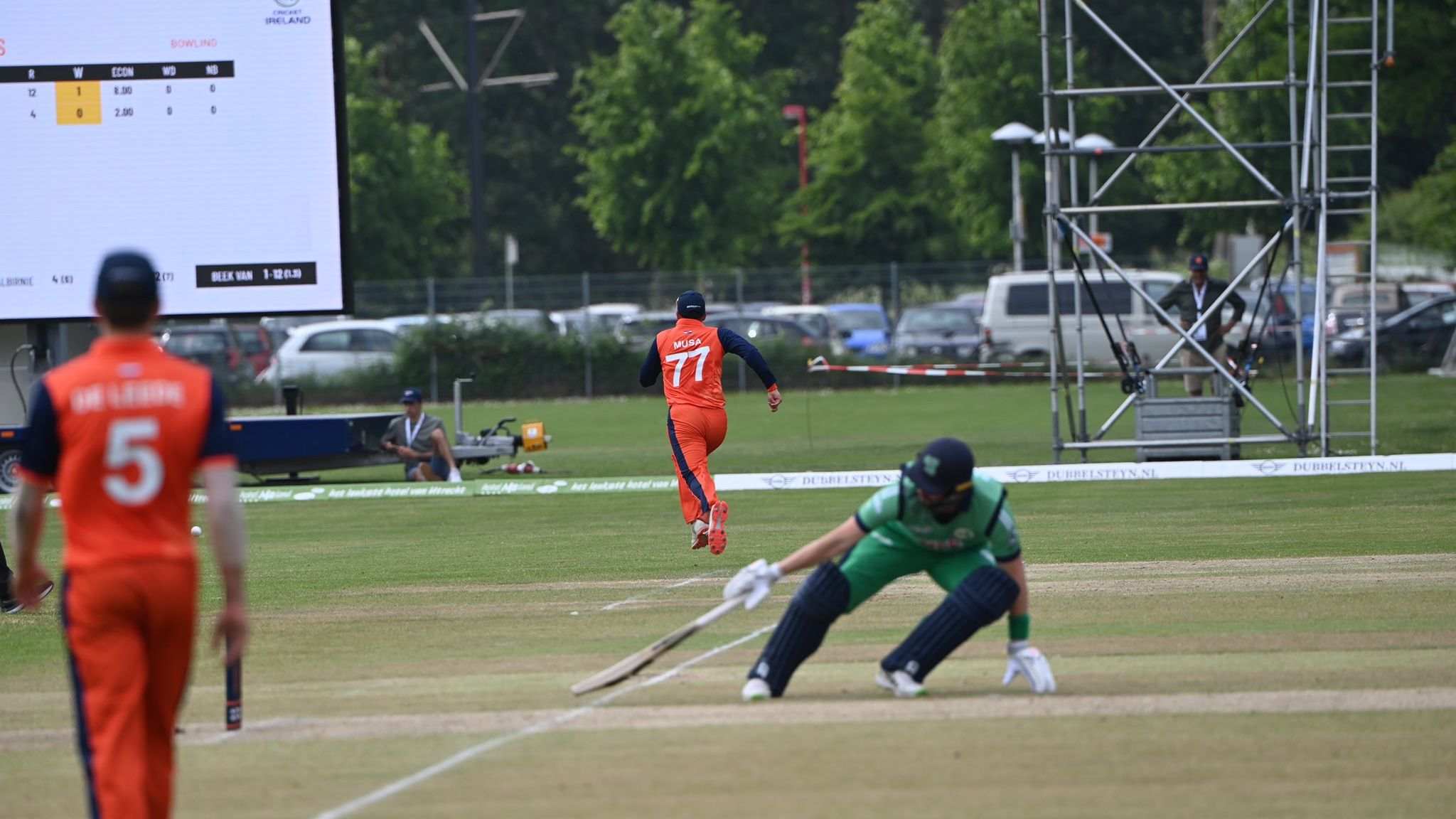 Bengaluru umpire Nitin Bathi officiates in ODIs featuring Dutch team