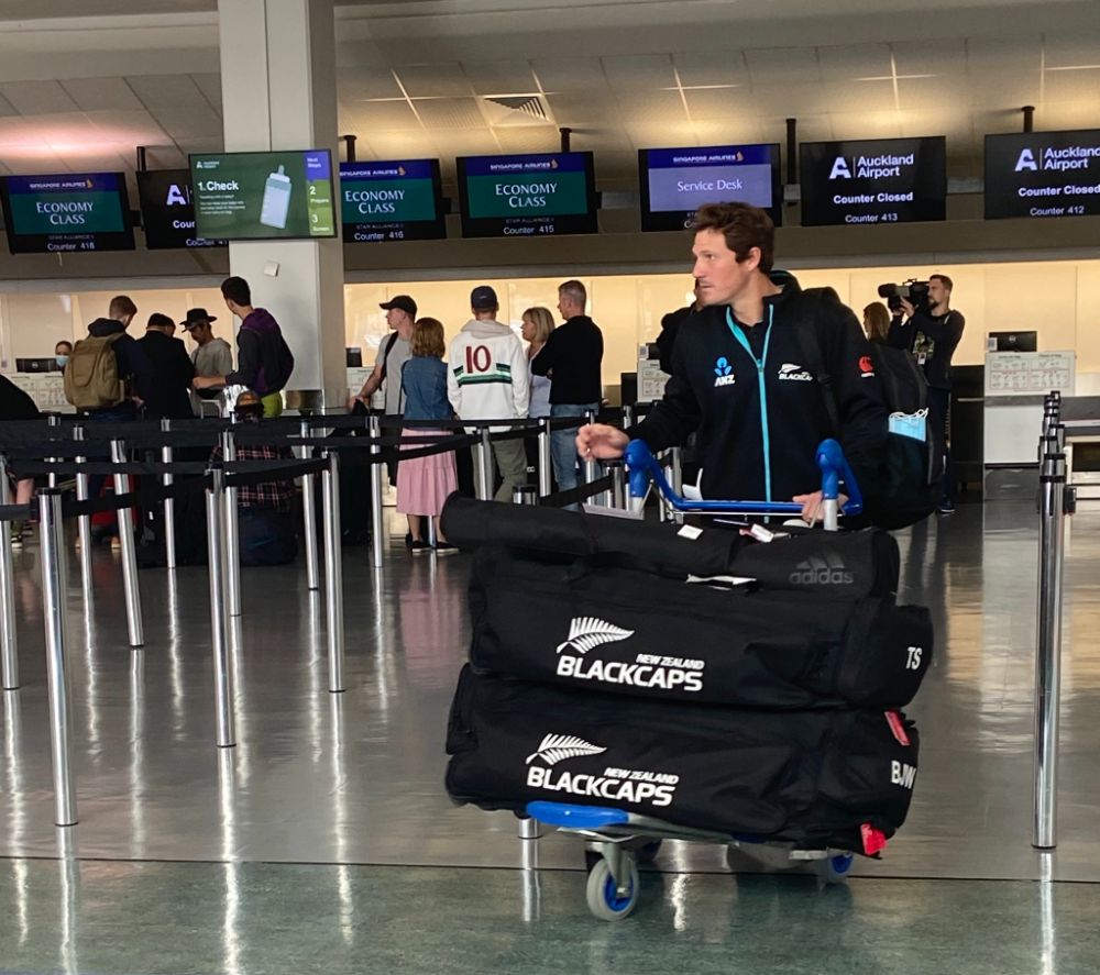 New Zealand players arriving in bunches for England Test series, WTC final against India