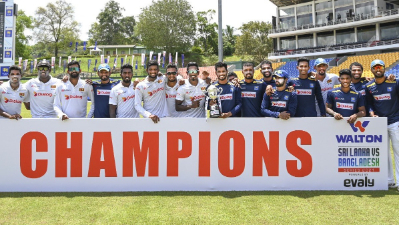 SL vs BAN | 2nd Test - Sri Lanka complete formalities, thrash Bangladesh to a 1-0 series win