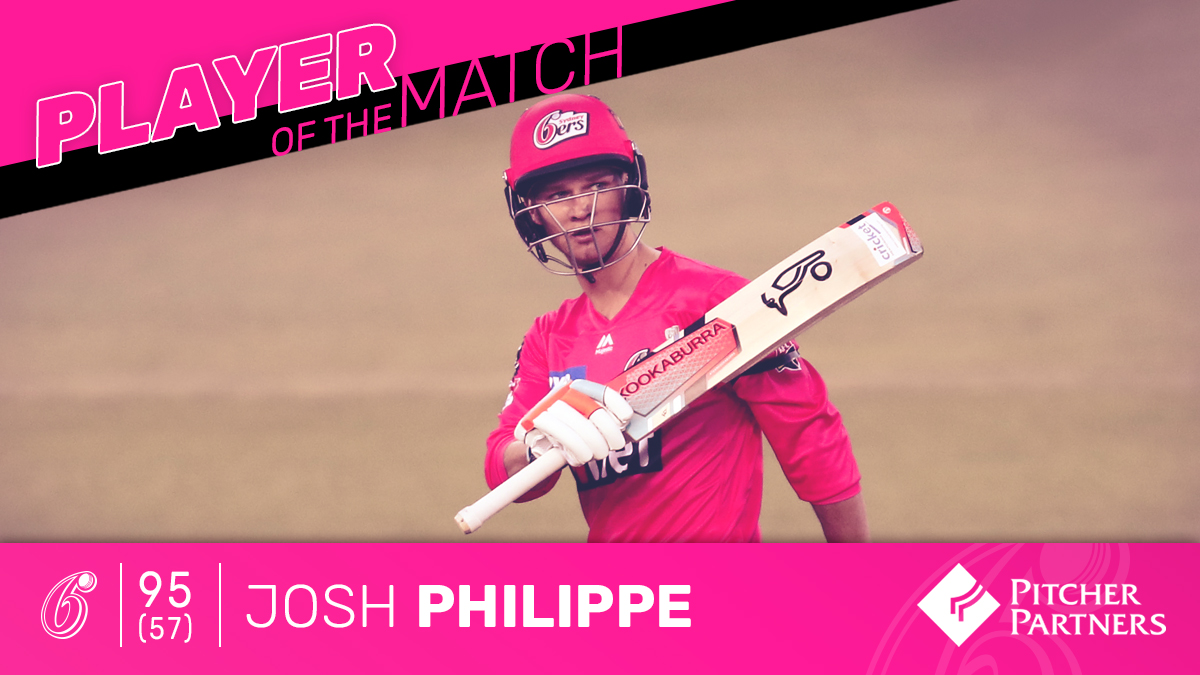 BBL | SYS vs MLR: Josh Philippe stars in record victory over Finch's Melbourne