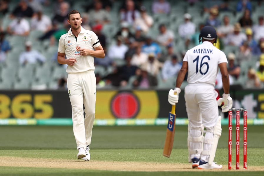 AUS vs IND: Hazlewood leads Australia's rout of India to lowest total in Tests