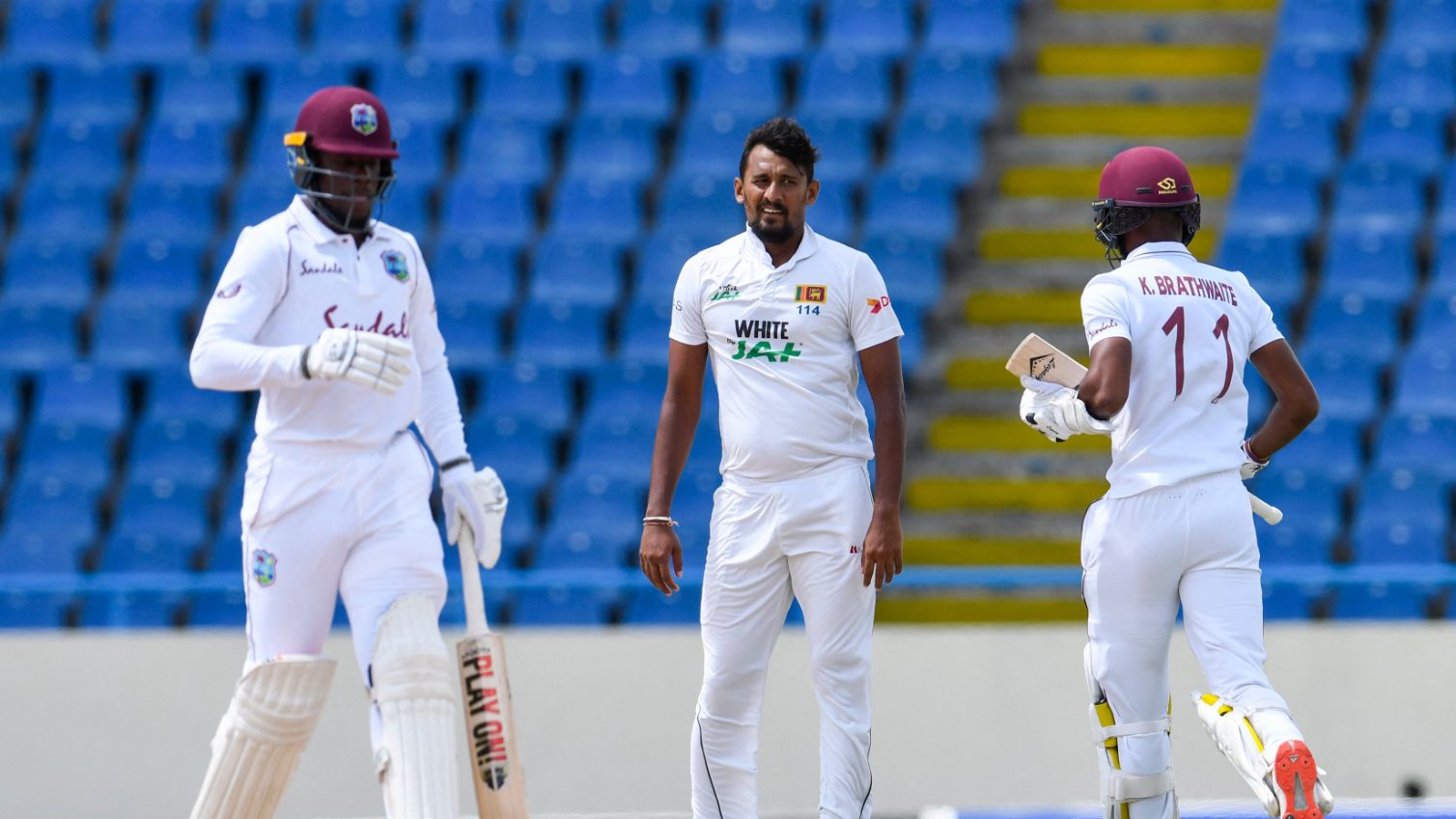 WI vs SL | 2nd Test Day 1: Skipper Brathwaite resurrects Windies after Lakmal's new-ball scare