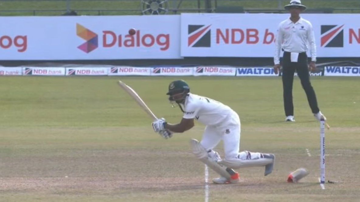 SL vs BAN | 2nd Test: Taijul Islam gets out in a hilarious manner; watch video