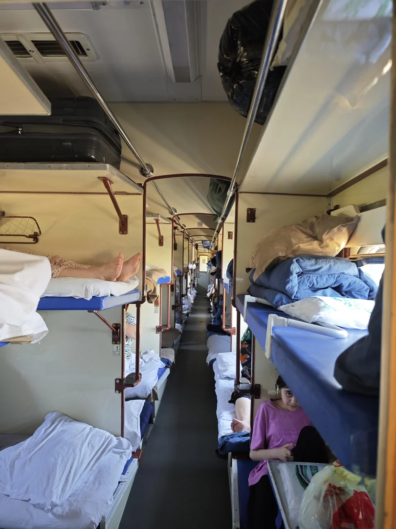 Tashkent → Samarkand の寝台列車