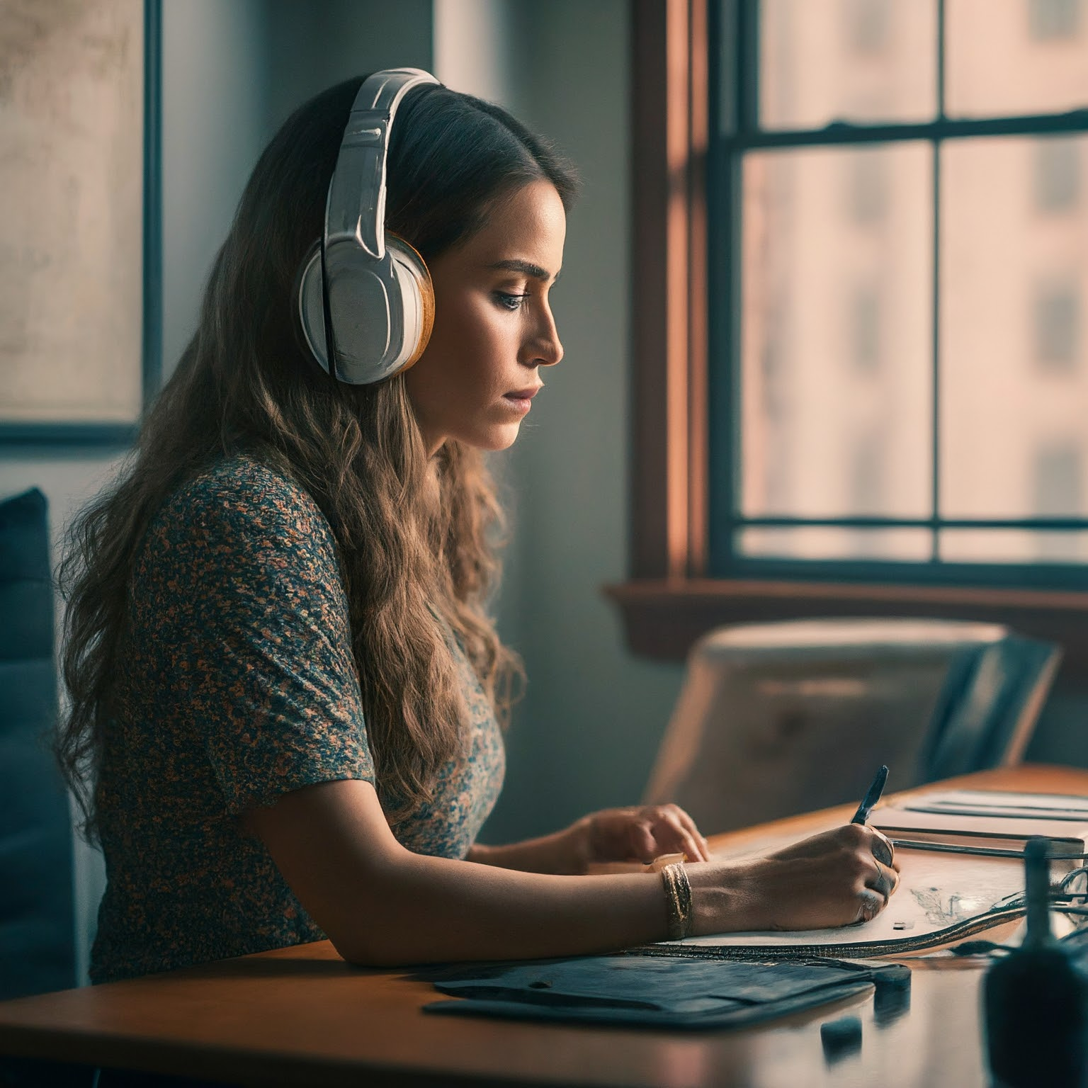 a woman creating an email marketing sequence