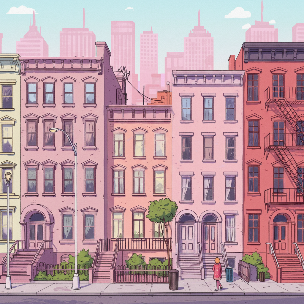 Townhouses in New York City animated Townhouses in New York City animated