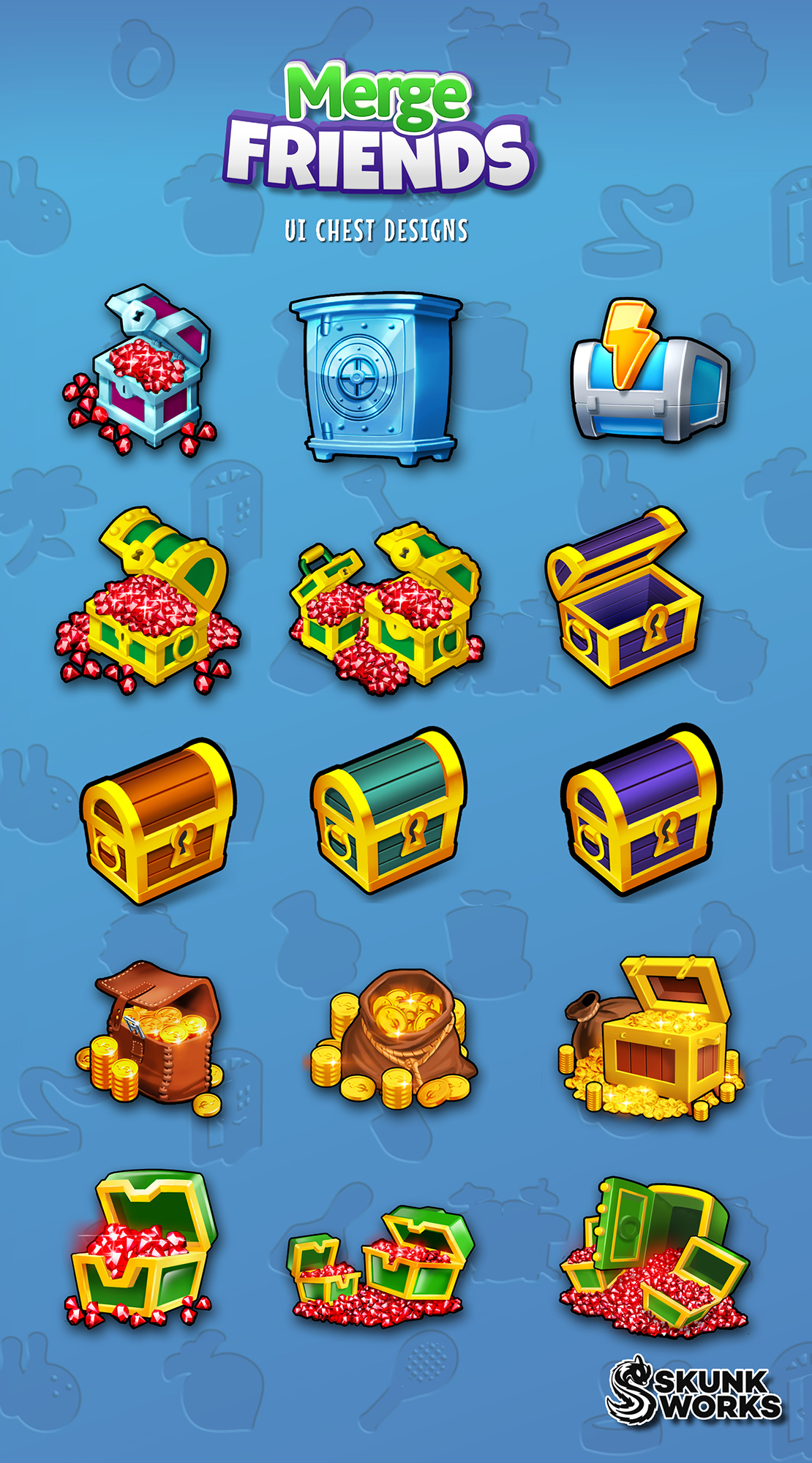 Portfolio example for Skunkworks games by Pablo, 2D and 3D game artist.