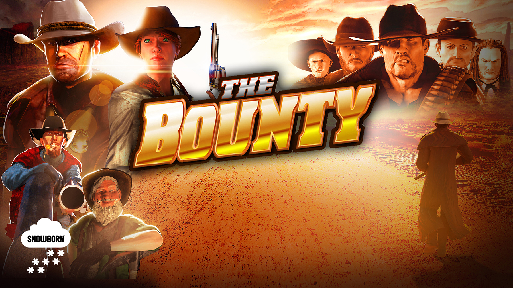 Portfolio example for Snowborn games - The bounty (e-slot game) by Pablo, 2D and 3D game artist.