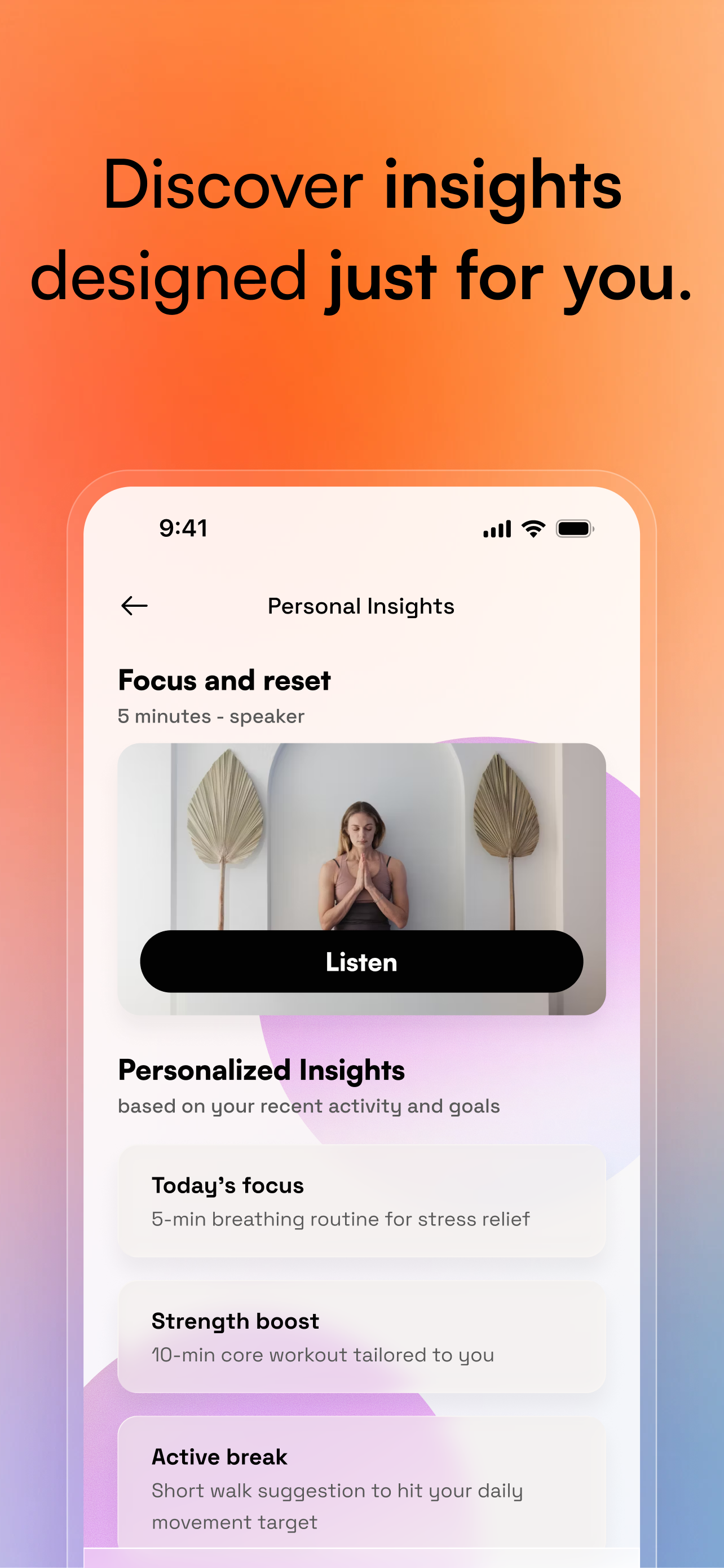 Portfolio example for CARE Wellness Application by Kamil, Senior Product Designer