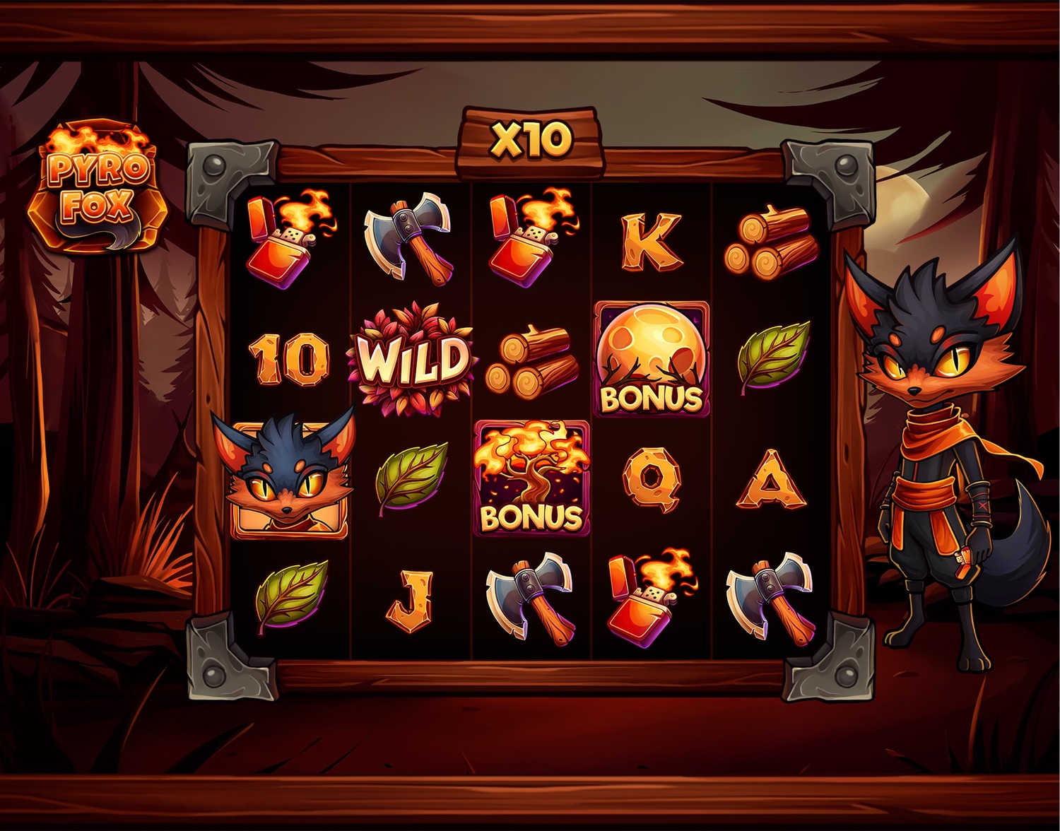 Portfolio example for Pyrofox by Zhaklin , Senior 2D Game Artist