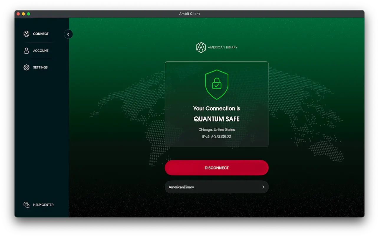 Portfolio example for Ambit Client at American Binary by Marcos, iOS & macOS Engineer
