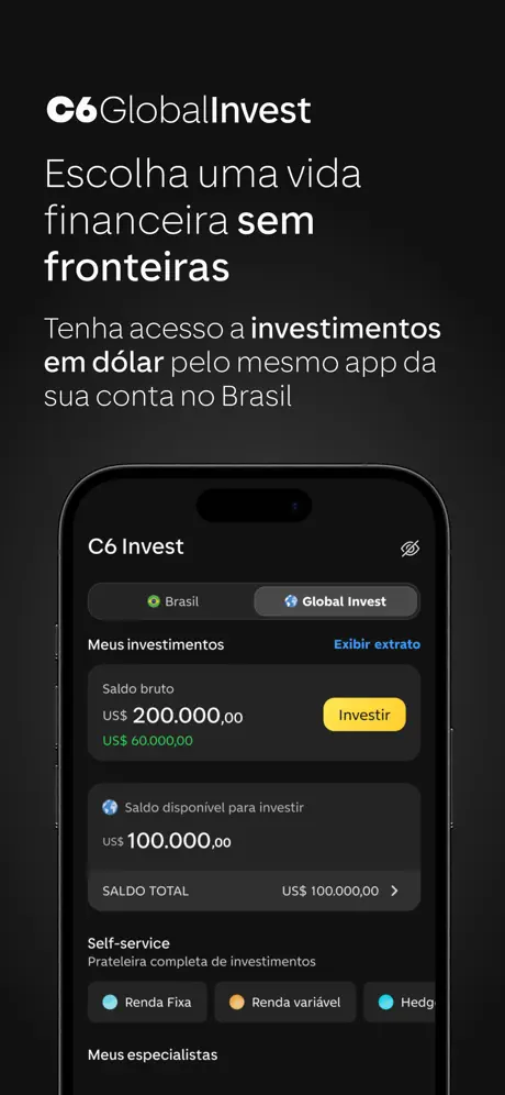 Portfolio example for C6 Bank by Marcos, iOS Tech Engineer