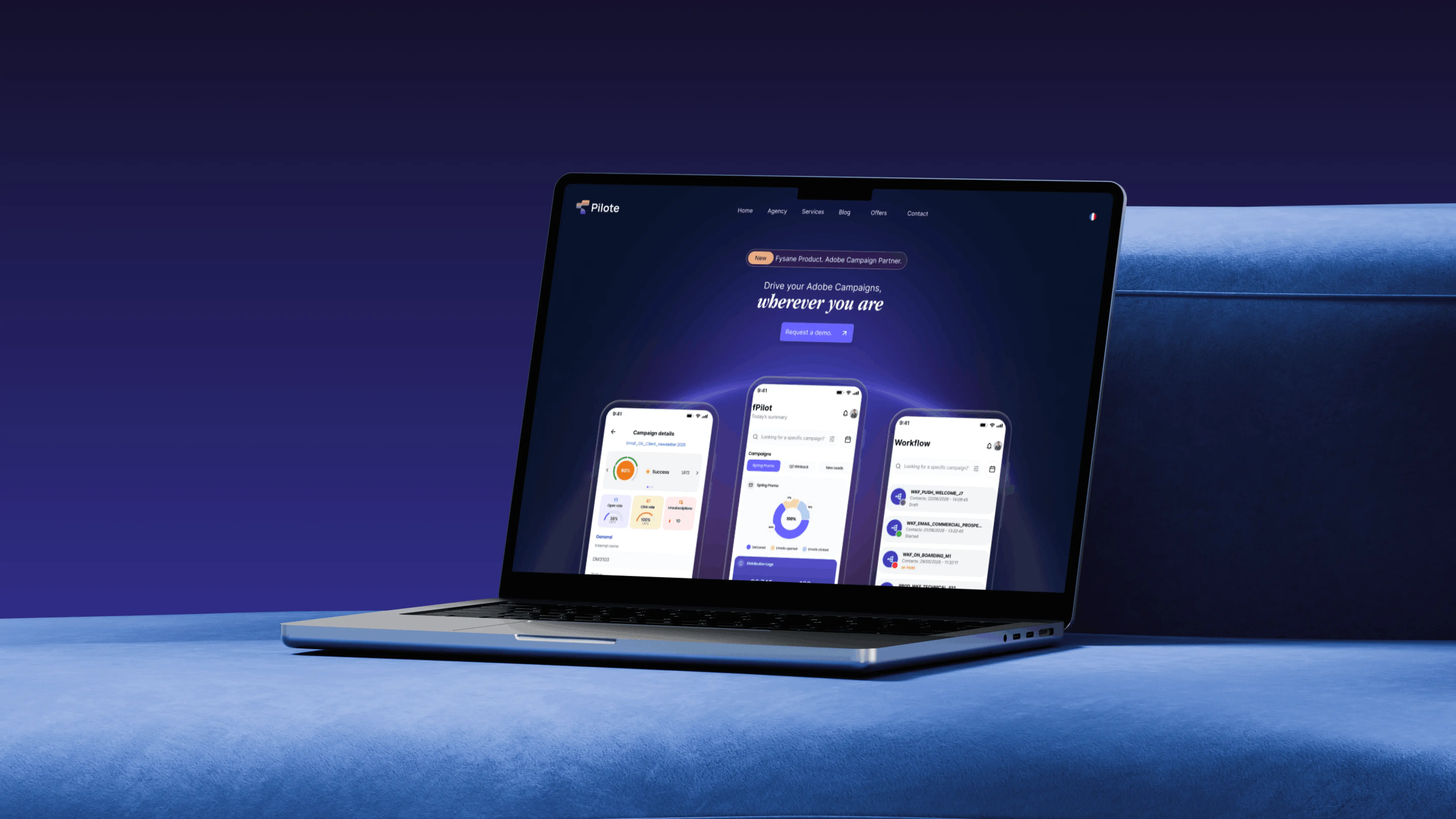 Portfolio example for fPilote - Marketing Landing Pages & Rebrand by Yassir, Senior UX Designer - Motion Designer