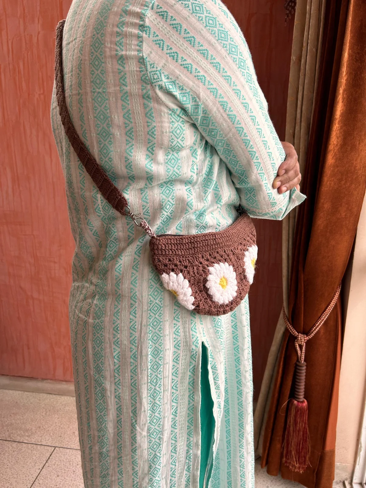 Crochet Cross Body Bag - View 2
