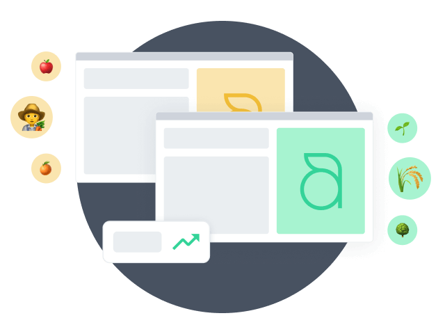 Two wireframes from two different versions of the same webpage tailored to meet different user needs.