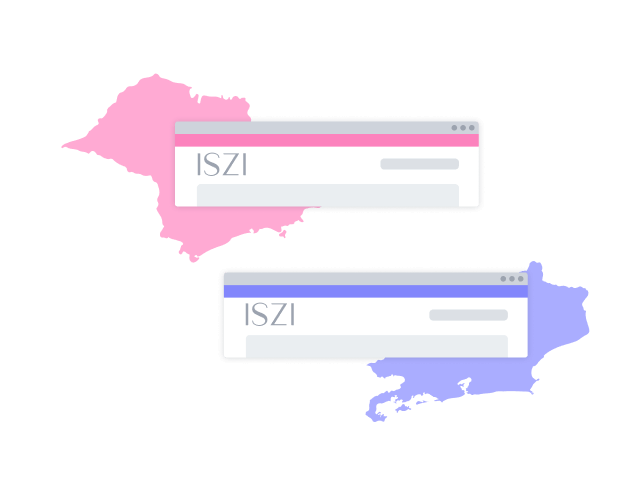 Two different states: for each one, a different personalized top bar