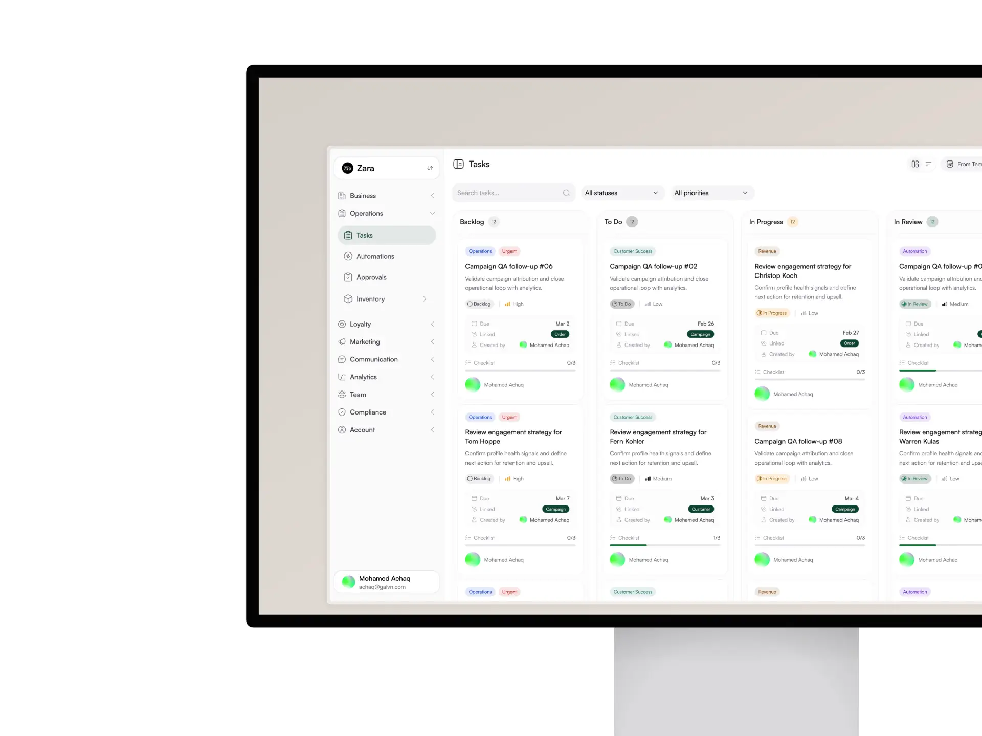 Fidelect Operations-Dashboard