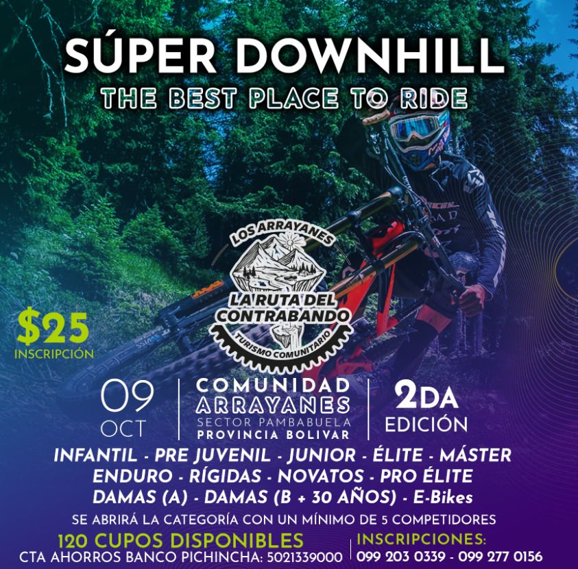 Logo del evento Super Downhill la Ruta del Contrabando