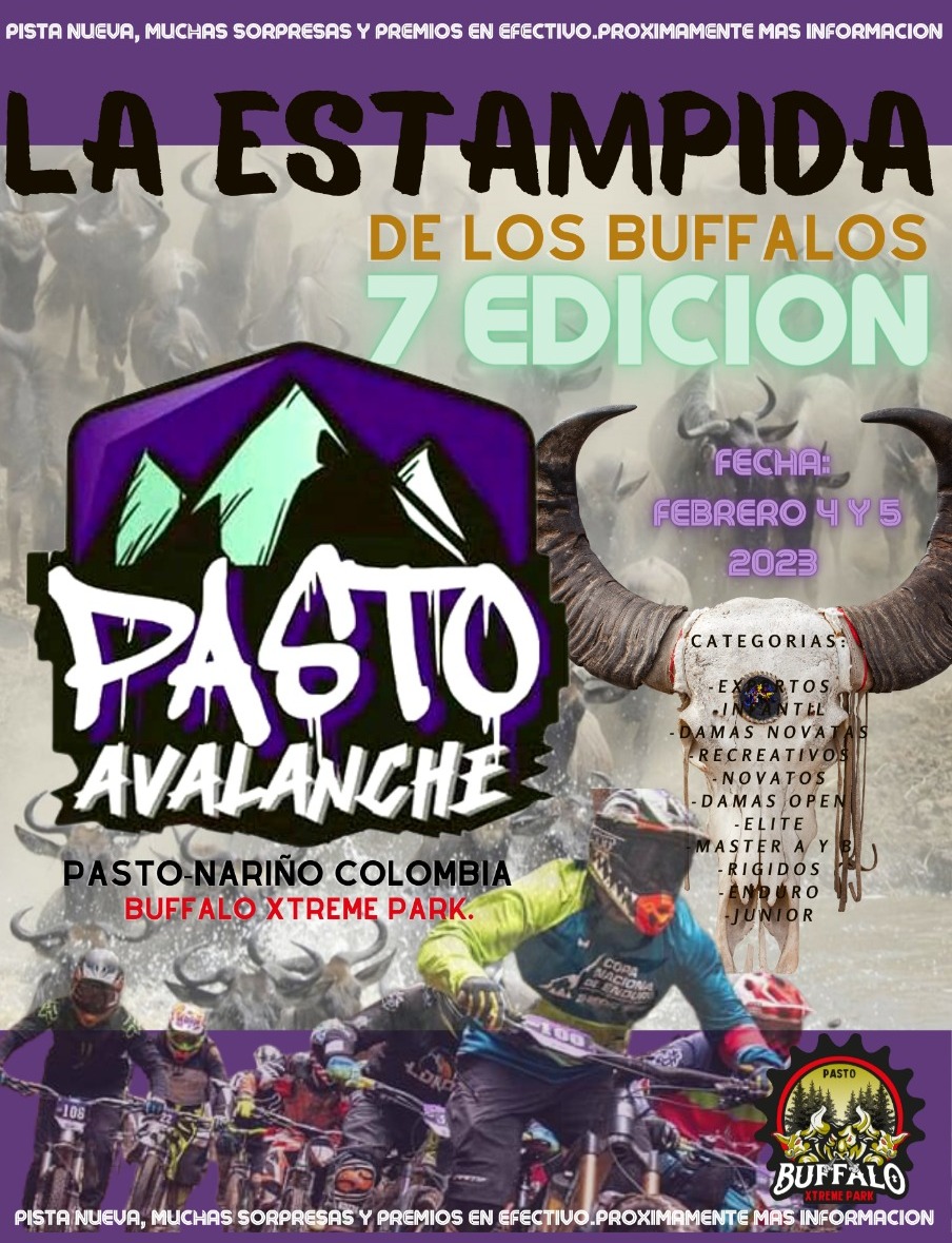 Logo del evento PASTO AVALANCHE 7ma. EDICION - LA ESTAMPIDA DE LOS BUFFALOS