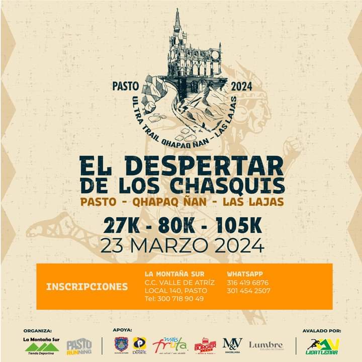 Logo del evento ULTRA TRAIL - EL DESPERTAR DE LOS CHASQUIS - CHAPAQ ÑAN - LAS LAJAS 2024
