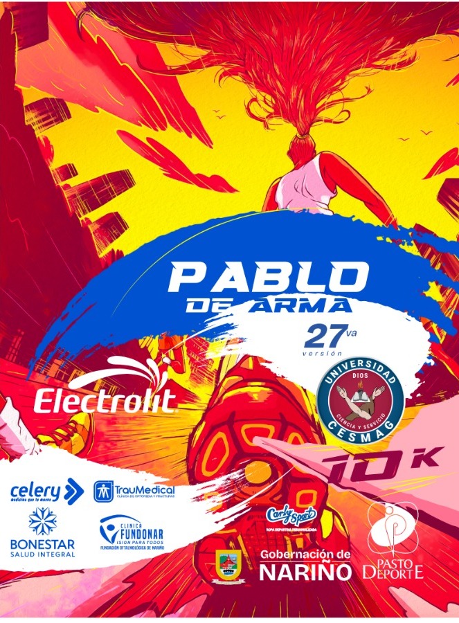 Logo del evento 27va. CARRERA ATLETICA PABLO DE ARMA - CESMAG - PASTO 2024