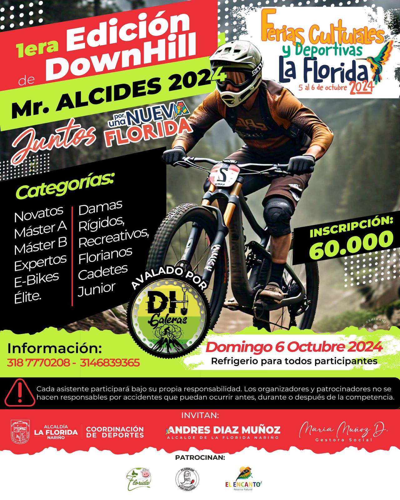 Logo del evento 1ra. Edicion DH Mr. Alcides 2024 - La Florida Nariño