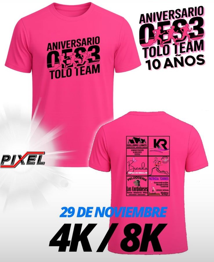 10° ANIVESARIO 0es3 RUNNING TOLO TEAM