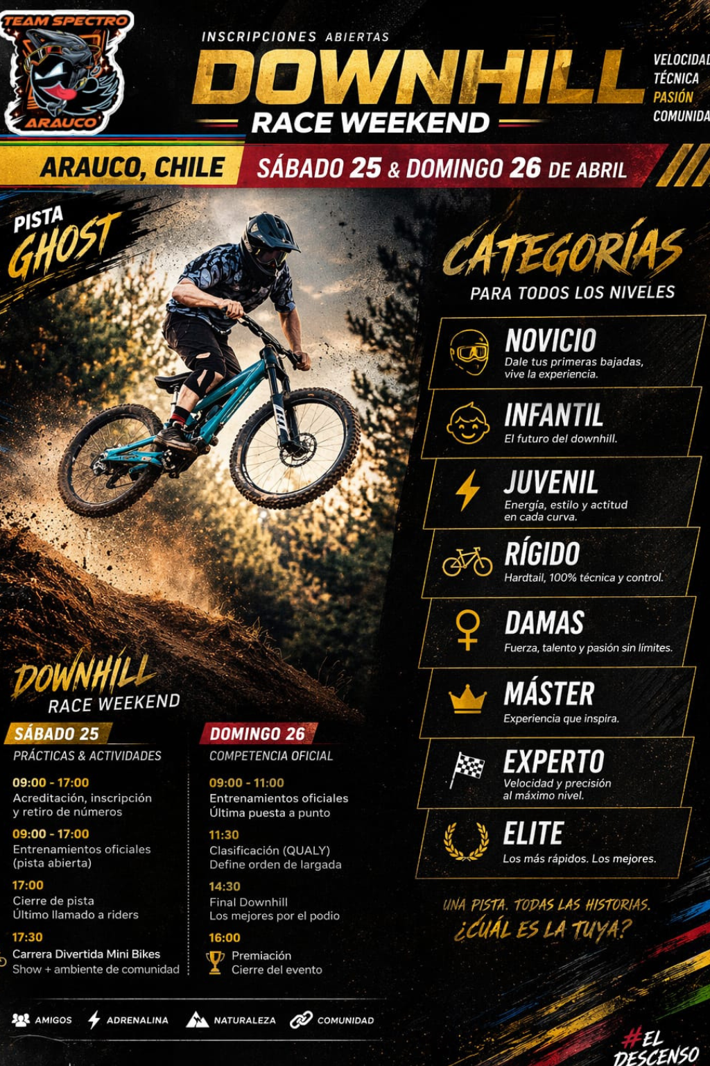 DOWNHILL PISTA GHOST