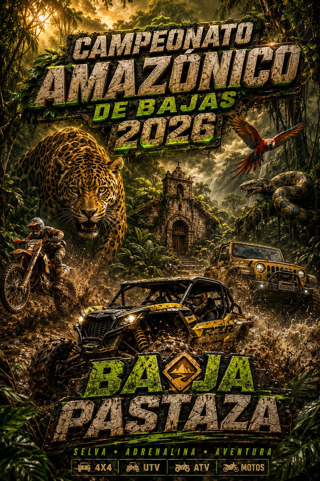 Campeonato Amazónico de Bajas 2026 - Baja Pastaza 2da Válida
