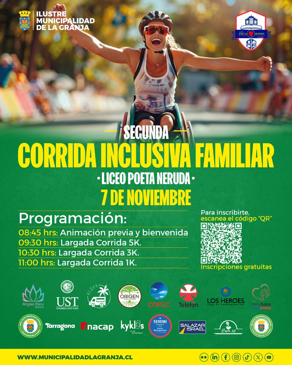 2° Corrida Inclusiva, Familiar Liceo Poeta Neruda