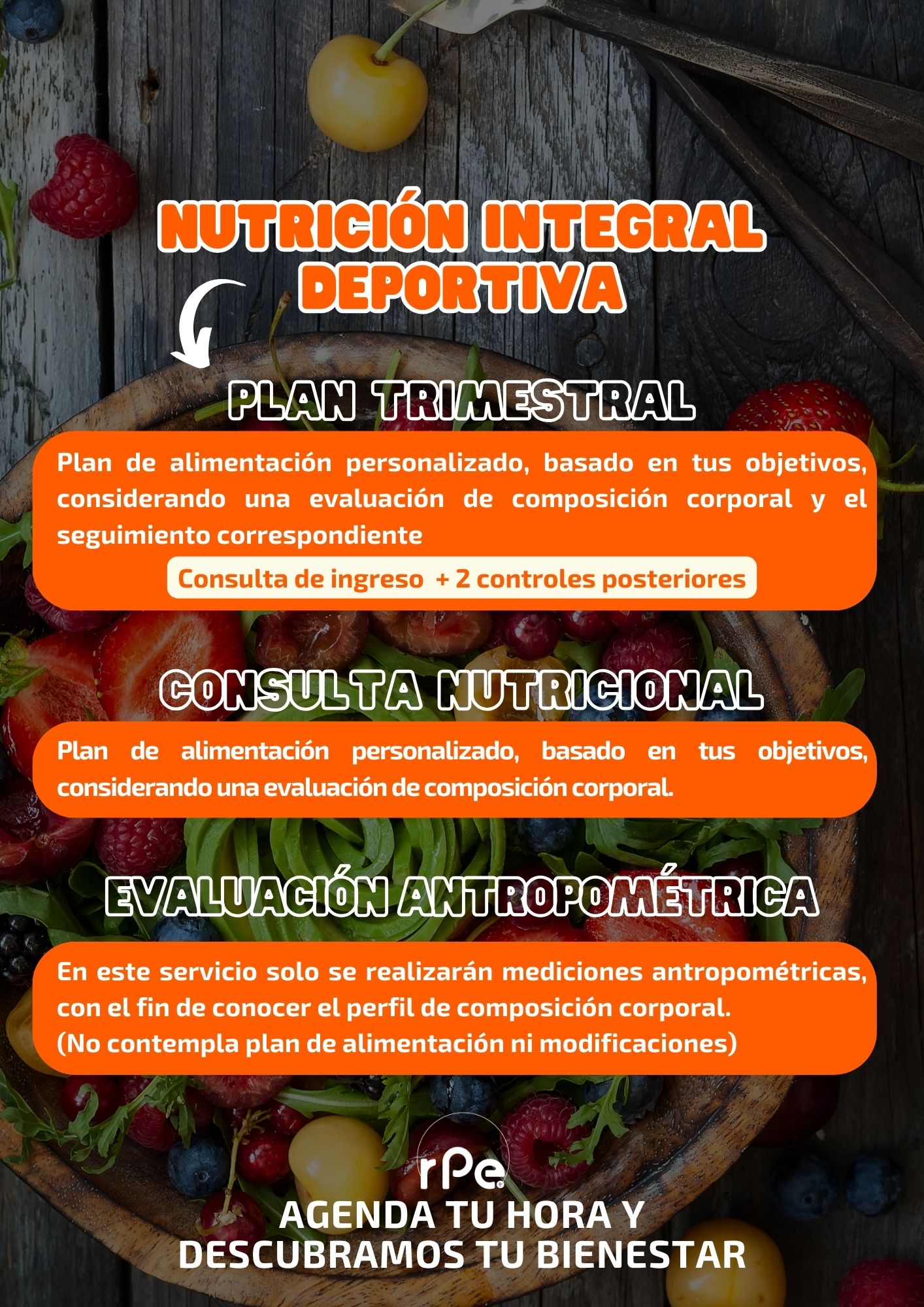 AGENDA TU HORA DE NUTRICIÓN 